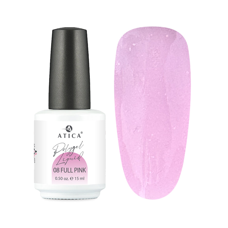 Liquid Polygel Full Pink 08