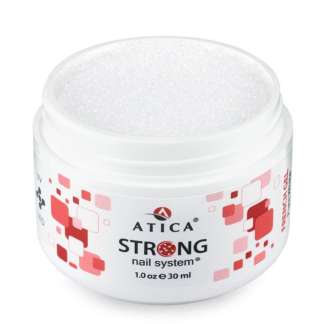 Sculpting Gel Strong Gel Pure White with shimmer 30 ml