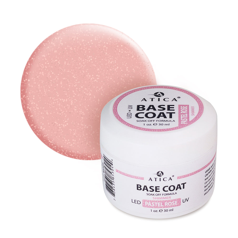 Базовый гель Pastel Rose с шиммером